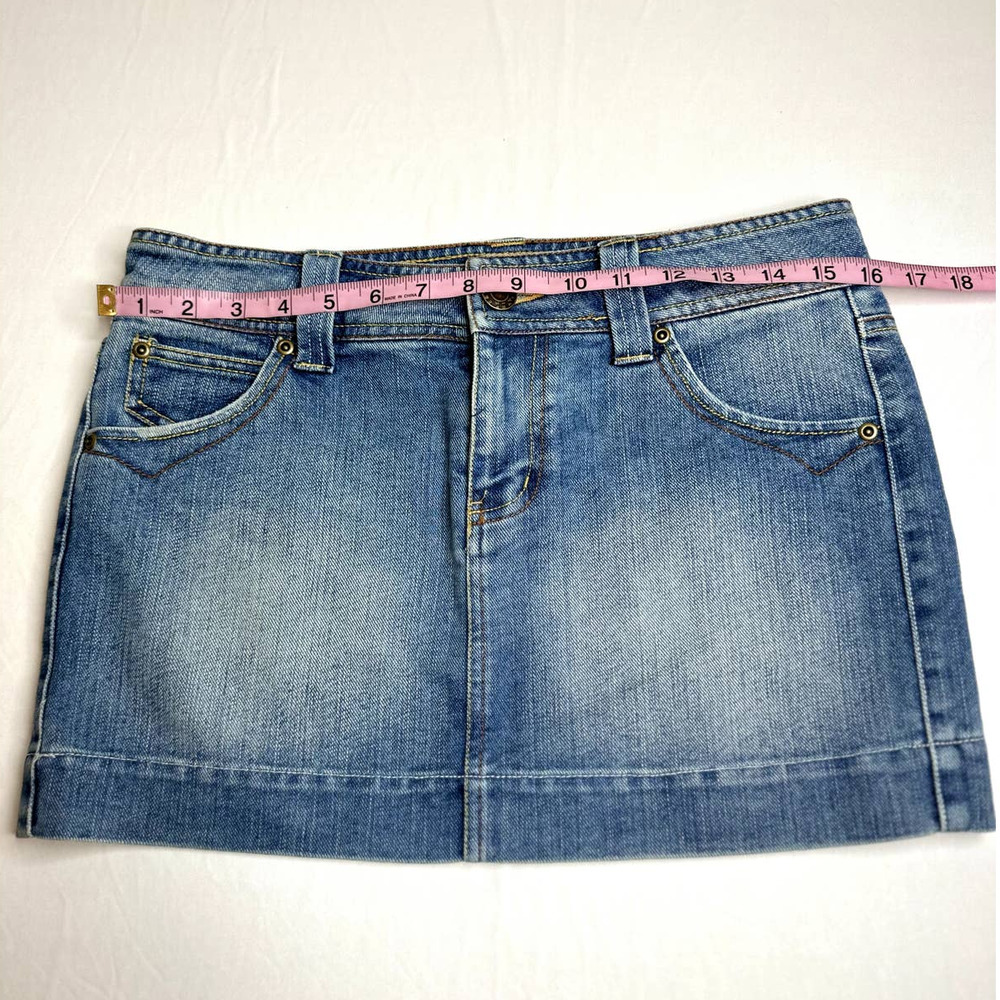 WEAR IT DECLARE IT BLUE DENIM SKIRT SIZE 7 - Picture 7 of 10